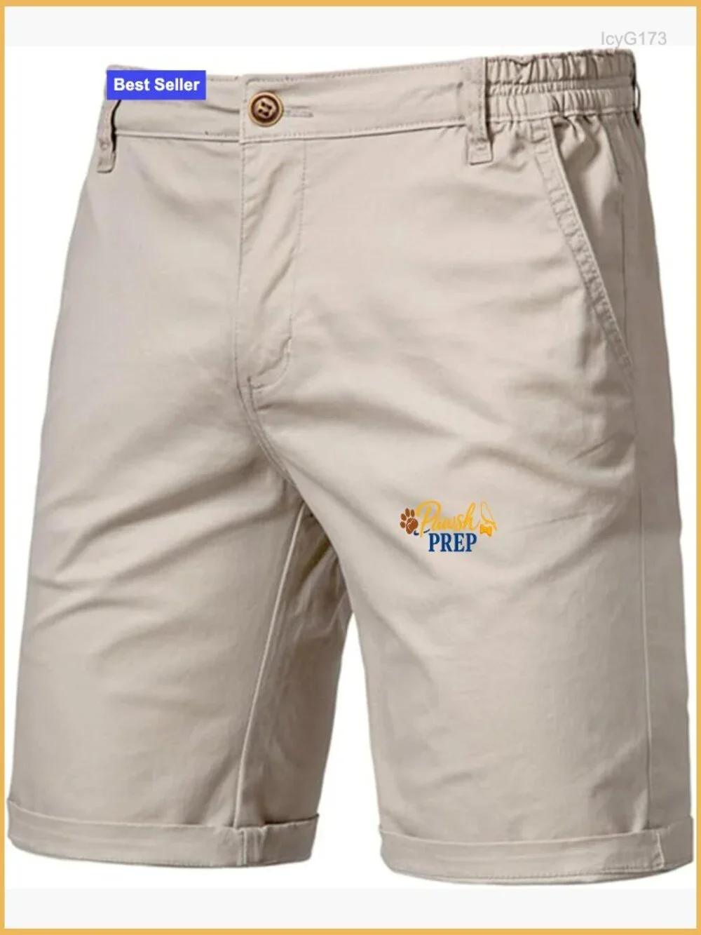 Men's Stretch Chino Shorts Slim Fit 10